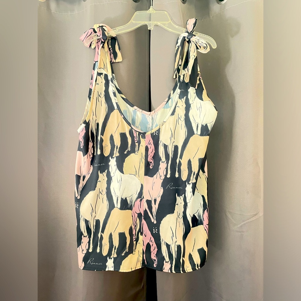 Ronner horse tank top blouse